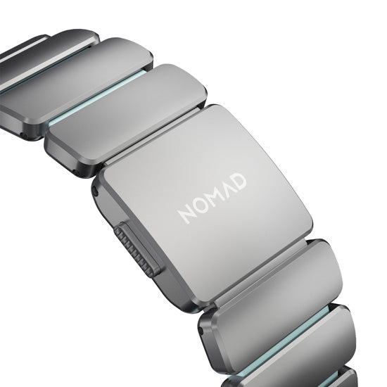 Pulseira Stratos 49mm Titânio Natural/Icy Blue Glow KFM