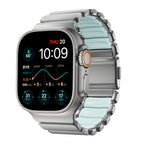 Pulseira Stratos 49mm Titânio Natural/Icy Blue Glow KFM