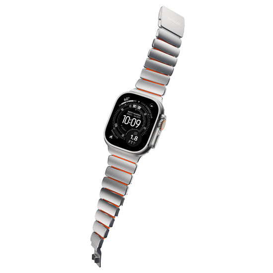 Bracelete Stratos 49mm Natural Titanium/Ultra Orange KFM