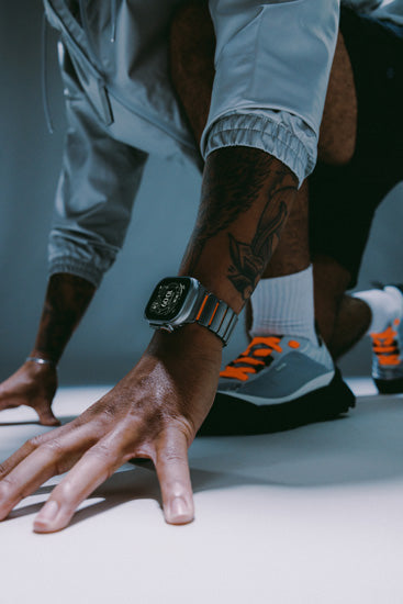 Bracelete Stratos 49mm Natural Titanium/Ultra Orange KFM