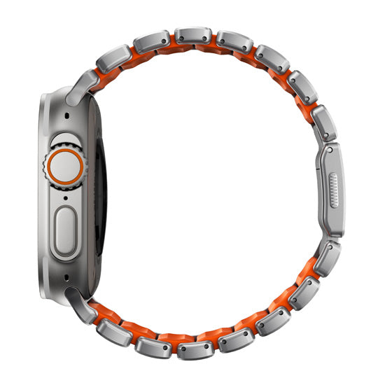 Bracelete Stratos 49mm Natural Titanium/Ultra Orange KFM