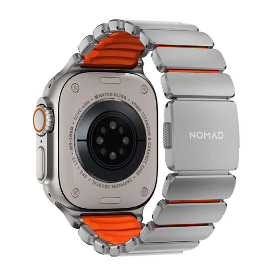 Bracelete Stratos 49mm Natural Titanium/Ultra Orange KFM