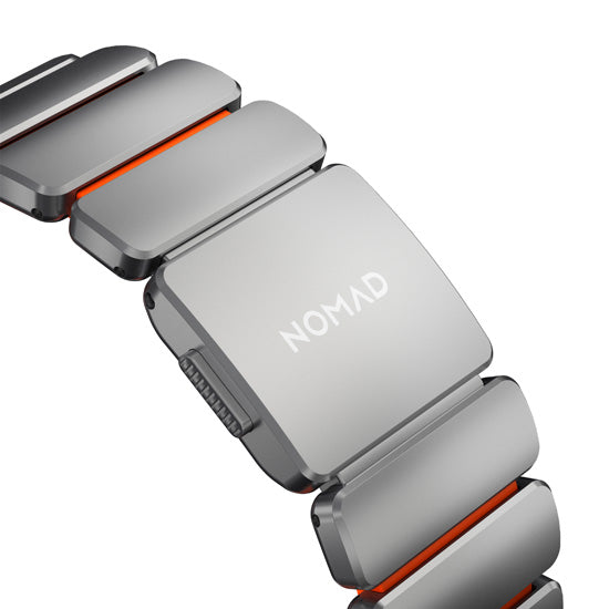 Bracelete Stratos 49mm Natural Titanium/Ultra Orange KFM
