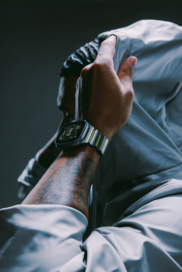 Pulseira Stratos 49mm Natural Titanium/Volt KFM