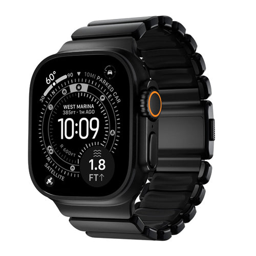 Bracelete Stratos 49mm Titânio Preto/KFM Preto