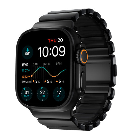 Bracelete Stratos 49mm Titânio Preto/KFM Preto