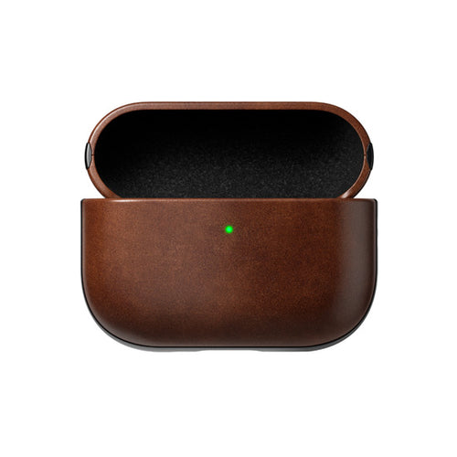 Capa Moderna de Couro Horween AirPods Pro 3 Marrom