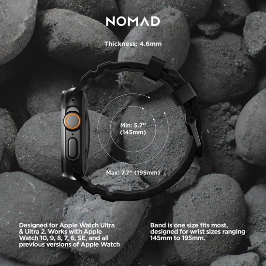 Rocky Point Band 44/45/46/49mm Carbon Black