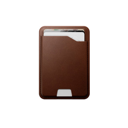 Mag Wallet com Find My Rustic Brown