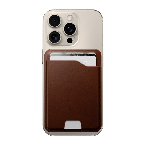 Mag Wallet com Find My Rustic Brown