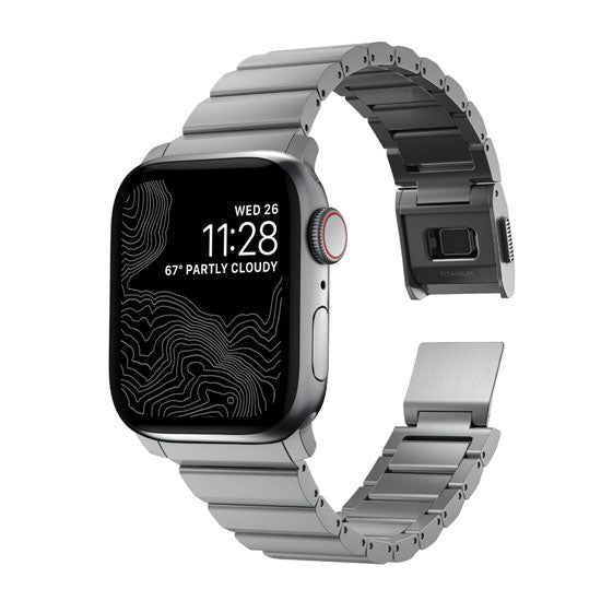 Bracelete de Titânio 38/40/41/42mm Prata