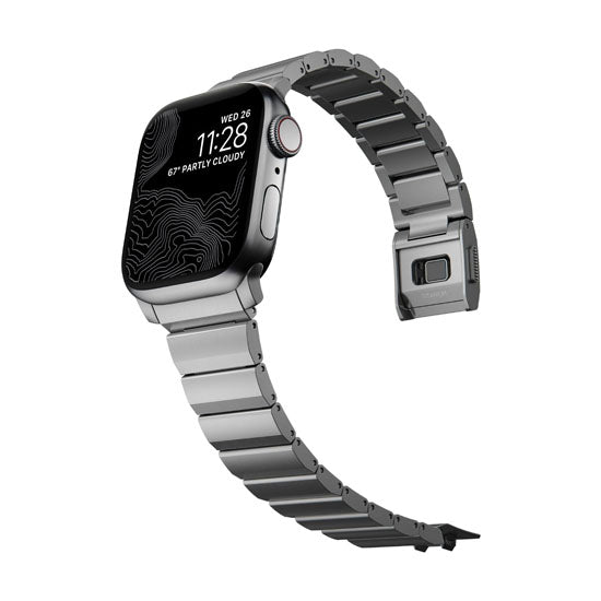 Bracelete de Titânio 38/40/41/42mm Prata