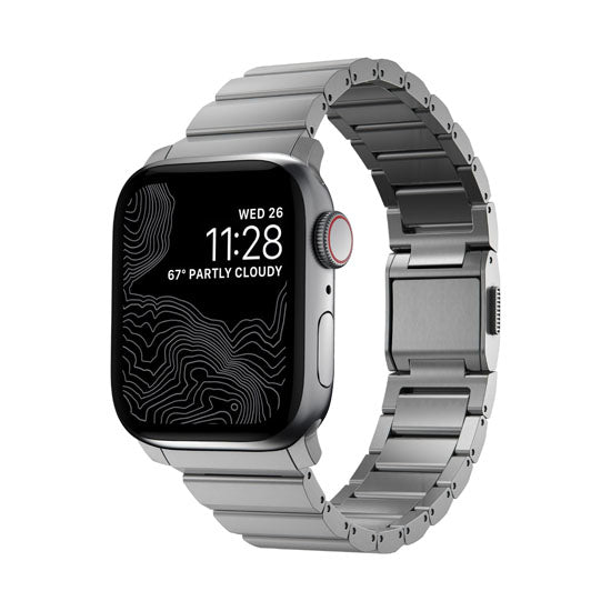 Bracelete de Titânio 38/40/41/42mm Prata
