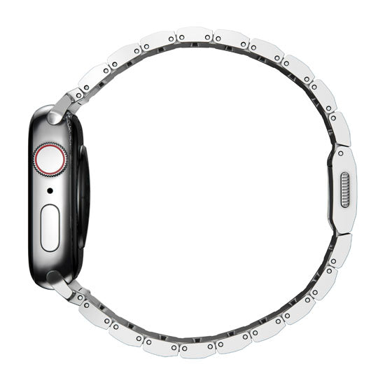 Bracelete de aço 38/40/41/42 mm V2 Prata