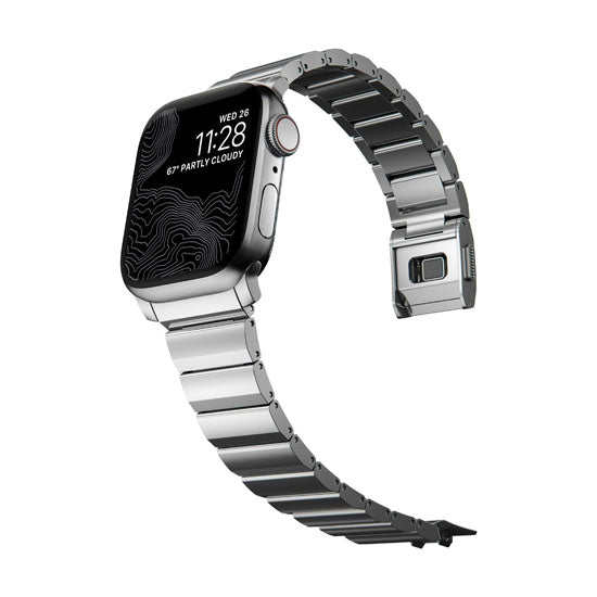 Bracelete de aço 38/40/41/42 mm V2 Prata