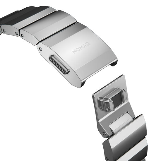 Bracelete de aço 38/40/41/42 mm V2 Prata