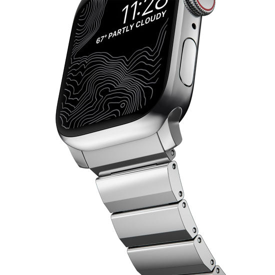 Bracelete de aço 38/40/41/42 mm V2 Prata