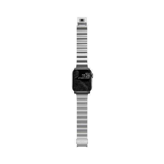 Bracelete de aço 38/40/41/42 mm V2 Prata