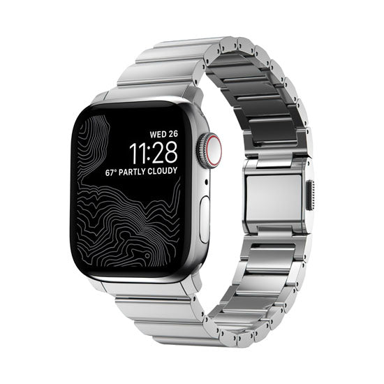 Bracelete de aço 38/40/41/42 mm V2 Prata