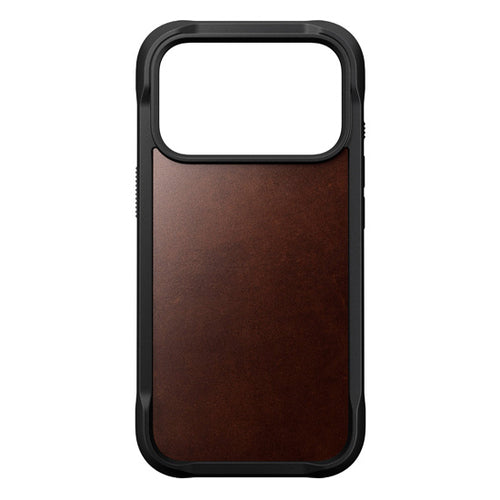 Rugged Capa de couro Horween iPhone 17 Pro Rustic Brown