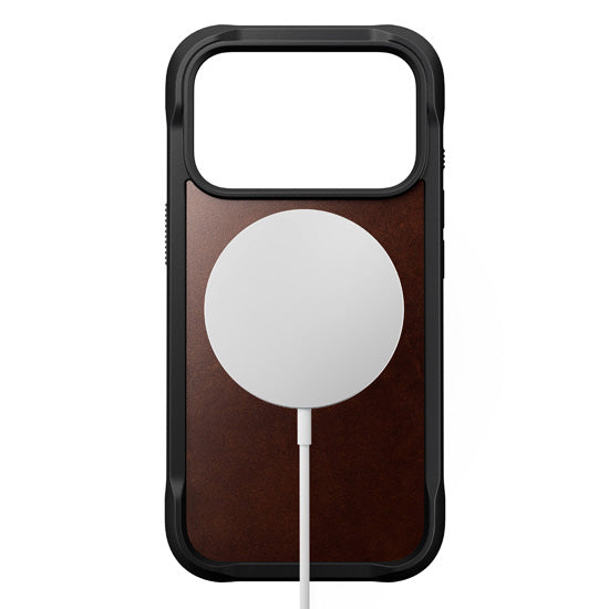 Rugged Capa de couro Horween iPhone 17 Pro Rustic Brown