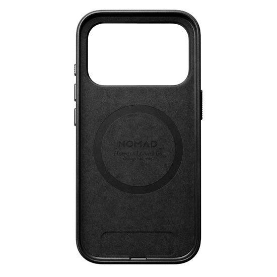 Capa Traditional Horween de couro iPhone 17 Pro Preto