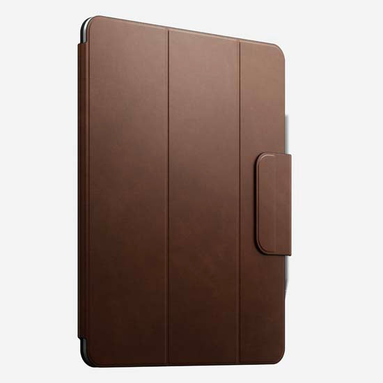 Folio de couro para iPad Pro 13 (M4/M5) Marrom