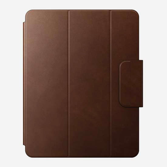 Folio de couro para iPad Pro 13 (M4/M5) Marrom