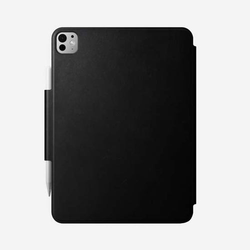 Folio de couro para iPad Pro 11 (M4/M5) Preto