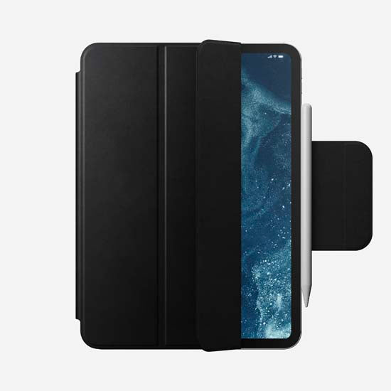 Folio de couro para iPad Pro 11 (M4/M5) Preto