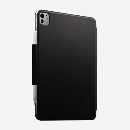 Folio de couro para iPad Pro 11 (M4/M5) Preto
