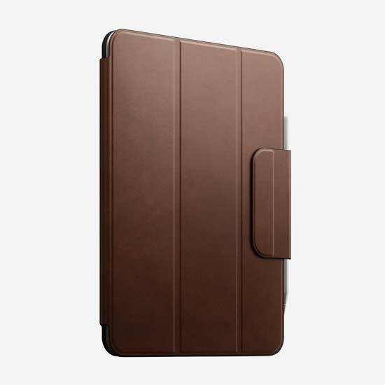 Folio em couro para iPad Pro 11 (M4/M5) Marrom