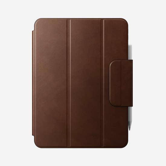 Folio em couro para iPad Pro 11 (M4/M5) Marrom