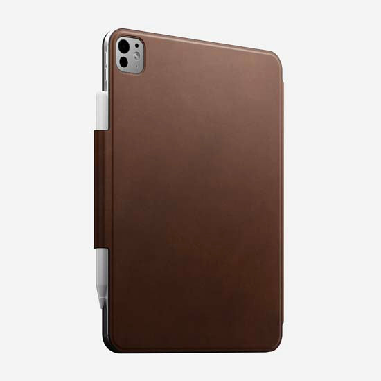 Folio em couro para iPad Pro 11 (M4/M5) Marrom