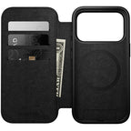 Folio Moderno de Couro iPhone 17 Pro Marrom