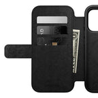Folio Moderno de Couro iPhone 17 Pro Marrom