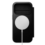 Folio de Couro Moderno iPhone 17 Pro Preto