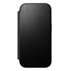 Folio de Couro Moderno iPhone 17 Pro Preto