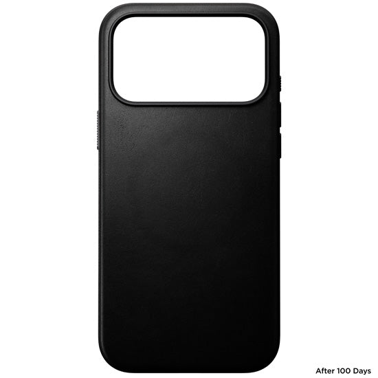Capa de Couro Modern iPhone 17 Pro Max Preto