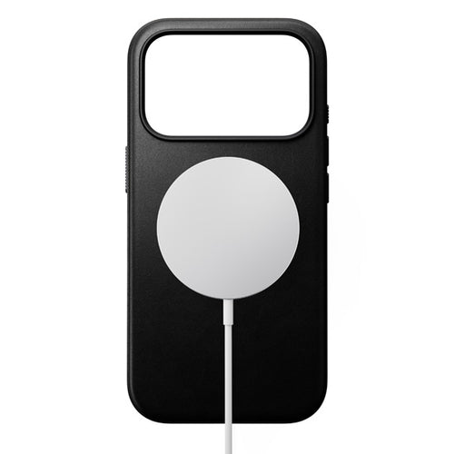 Capa Moderna de Couro iPhone 17 Pro Preta