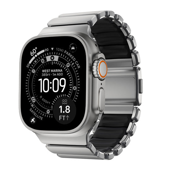 Bracelete Stratos 49mm Natural Titanium/Black KFM