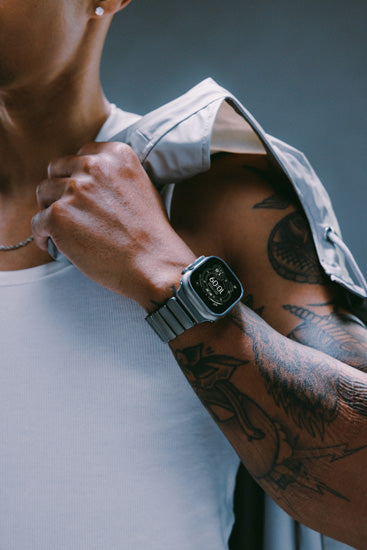 Bracelete Stratos 49mm Natural Titanium/Black KFM