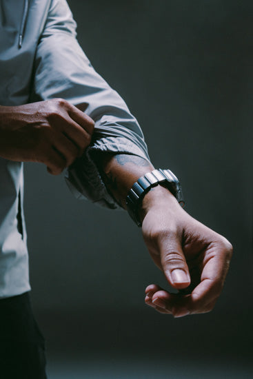 Bracelete Stratos 49mm Natural Titanium/Black KFM