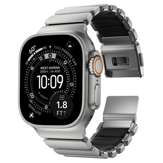 Bracelete Stratos 49mm Natural Titanium/Black KFM