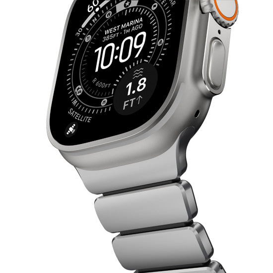 Bracelete Stratos 49mm Natural Titanium/Black KFM