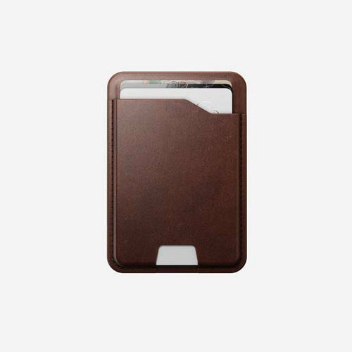 Mag Wallet Horween com Find My Rustic Brown