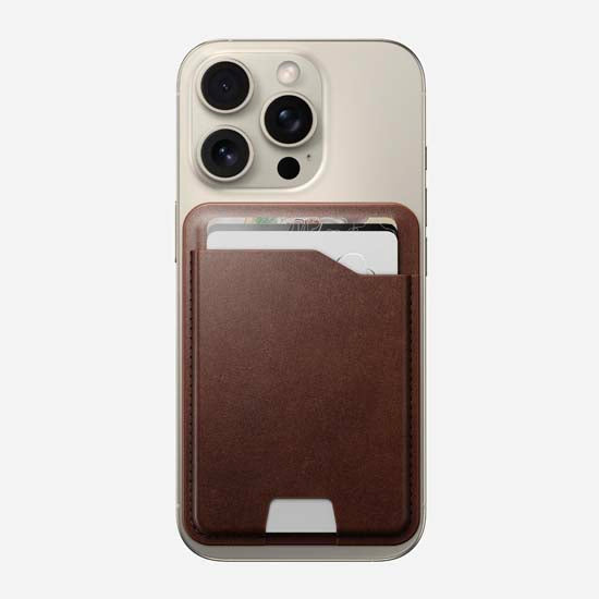 Mag Wallet Horween com Find My Rustic Brown