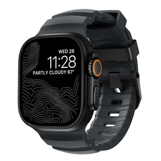Rocky Point Band 44/45/46/49mm Storm/Black Hardware