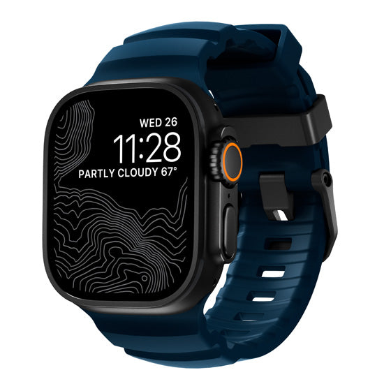 Rocky Point Band 44/45/46/49mm Atlantic/Black Hardware