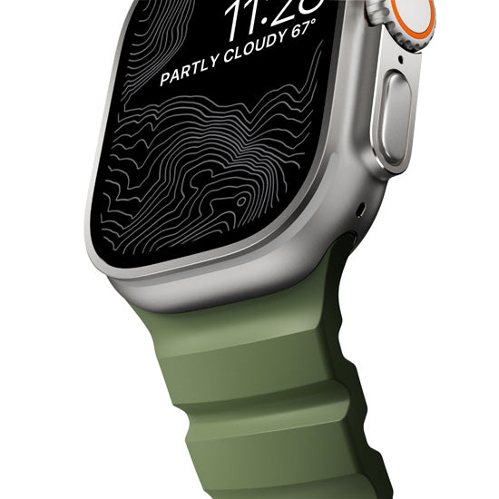 Rocky Point Band 44/45/46/49mm Forest/Natural Hardware